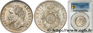 SECOND EMPIRE Type : 2 francs Napoléon III, ... 