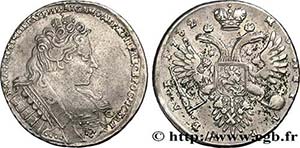 RUSSIA - ANNA Type : Rouble  Date : 1732  ... 
