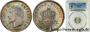 SECOND EMPIRE Type : 20 centimes Napoléon ... 