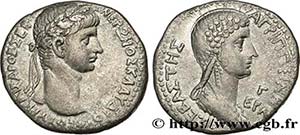 NERO and AGRIPPINA Type : Tétradrachme ... 