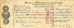 VARIE - Assegni  Banco Nacional de ... 