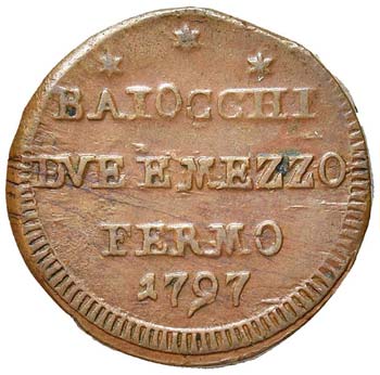 ZECCHE ITALIANE - FERMO - Pio VI ... 