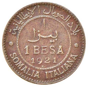 SAVOIA - Somalia  - Besa 1921 Pag. ... 