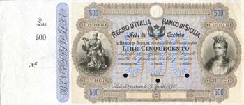 CARTAMONETA - SICILIA - Banco di ... 