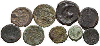 LOTTI - Greche  Lotto di 9 monete