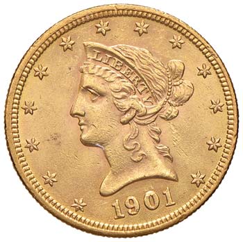 ESTERE - U.S.A.  - 10 Dollari 1901 ... 