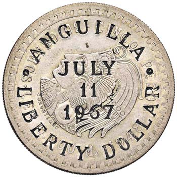 ESTERE - ANGUILLA  - Dollaro 1967 ... 