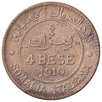 SAVOIA - Somalia  - 4 Bese 1910 ... 