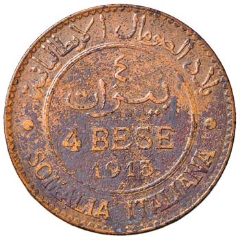 SAVOIA - Somalia  - 4 Bese 1913 ... 