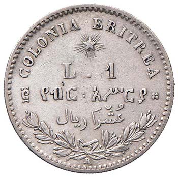 SAVOIA - Eritrea  - Lira 1891 Pag. ... 