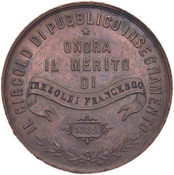 MEDAGLIE - VARIE  - Medaglia 1889 ... 
