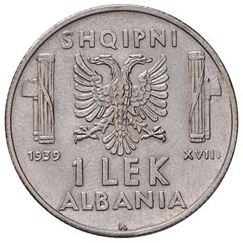 SAVOIA - Albania  - Lek 1939 XVIII ... 