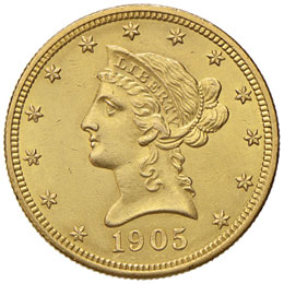 ESTERE - U.S.A.  - 10 Dollari 1905 ... 