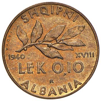 SAVOIA - Albania  - 0,10 Lek 1940 ... 