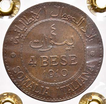 SAVOIA - Somalia  - 4 Bese 1910 ... 