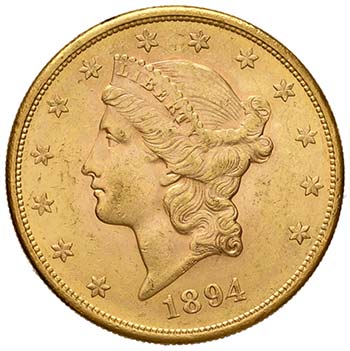 ESTERE - U.S.A.  - 20 Dollari 1894 ... 