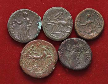 LOTTI - Greche  - Lotto di 5 monete