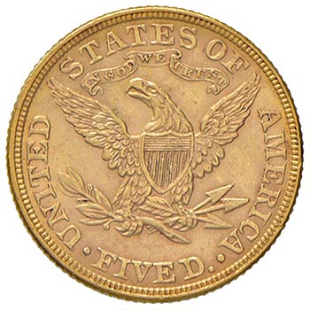ESTERE - U.S.A.  - 5 Dollari 1900 ... 