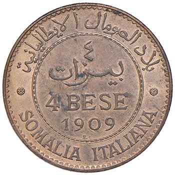SAVOIA - Somalia  - 4 Bese 1909 ... 
