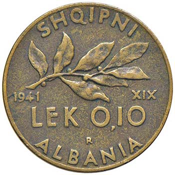 SAVOIA - Albania  - 0,10 Lek 1941 ... 
