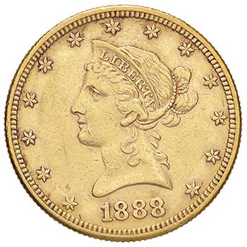 ESTERE - U.S.A.  - 10 Dollari 1888 ... 