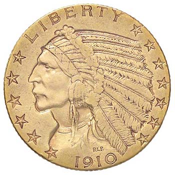 ESTERE - U.S.A.  - 5 Dollari 1910 ... 