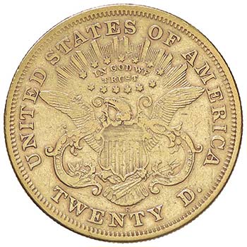 ESTERE - U.S.A.  - 20 Dollari 1873 ... 