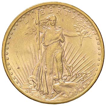 ESTERE - U.S.A.  - 20 Dollari 1922 ... 