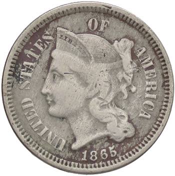 ESTERE - U.S.A.  - 3 Cents 1865  R ... 
