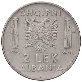 SAVOIA - Albania  - 2 Lek 1939 ... 