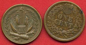 ESTERE - U.S.A.  - Cent 1864 Kr. ... 