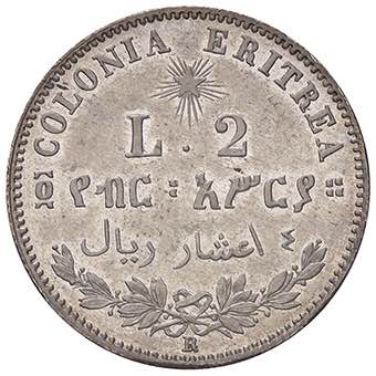 SAVOIA - Eritrea  - 2 Lire 1890 ... 