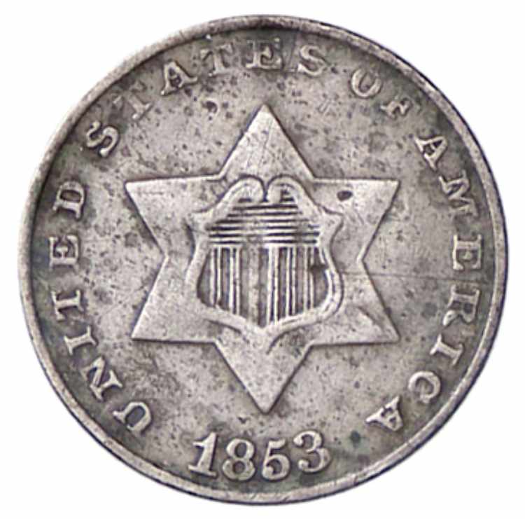 ESTERE - U.S.A.  - 3 Cents 1853 ... 