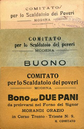 VARIE - Buoni  Modena, comitato ... 