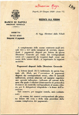 DOCUMENTI  Banco di Napoli, ... 
