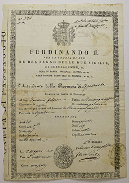 DOCUMENTI  Ferdinando II, ... 