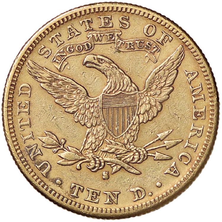 ESTERE - U.S.A.  - 10 Dollari 1886 ... 