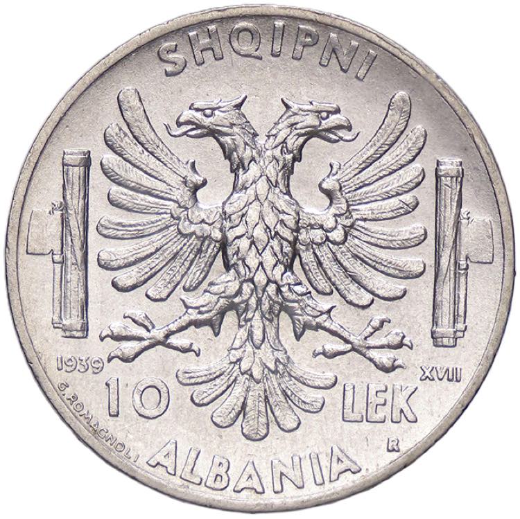 SAVOIA - Albania  - 10 Lek 1939 ... 