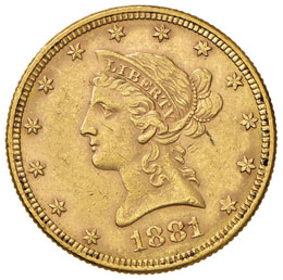 ESTERE - U.S.A.  - 10 Dollari 1881 ... 
