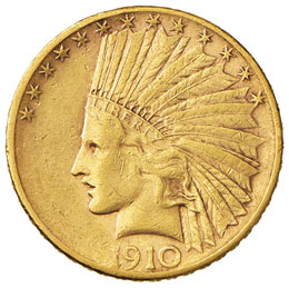 ESTERE - U.S.A.  - 10 Dollari 1910 ... 