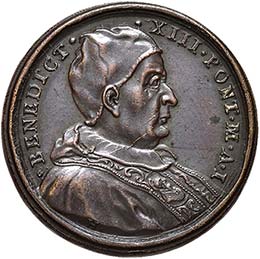 MEDAGLIE - PAPALI - Benedetto XIII ... 