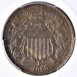 ESTERE - U.S.A.  - 2 Cents 1868 ... 