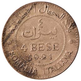 SAVOIA - Somalia  - 4 Bese 1921 ... 