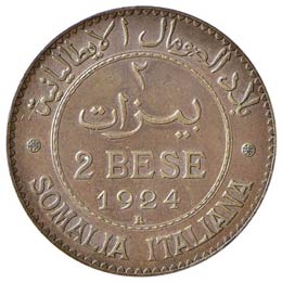 SAVOIA - Somalia  - 2 Bese 1924 ... 