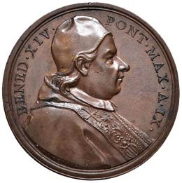 MEDAGLIE - PAPALI - Benedetto XIV ... 