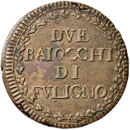 ZECCHE ITALIANE - FOLIGNO - Pio VI ... 