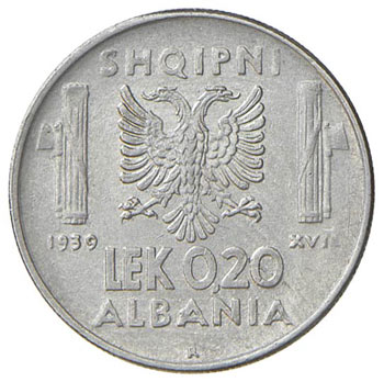 SAVOIA - Albania  - 0,20 Lek 1939 ... 
