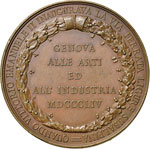 MEDAGLIE - CITTA - Genova  - Medaglia 1854 ... 