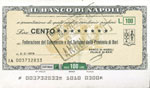 VARIE - Assegni  Miniassegno Banco di Napoli ... 