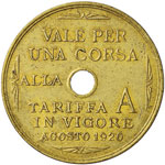 VARIE - Gettoni  TORINO - Gettone 1920 corsa ... 